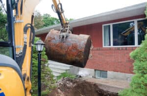 Excavator Removes Oil Tank Near Home in Coquitlam